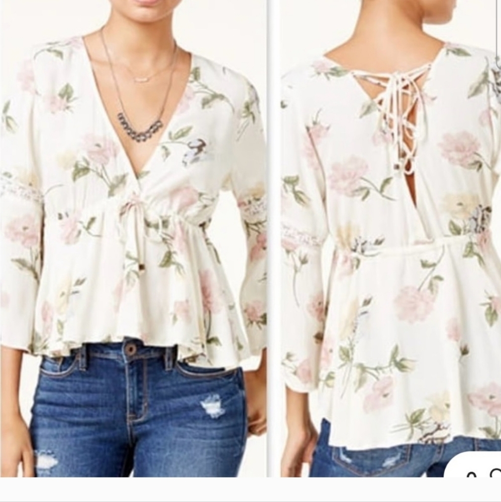 American Rag Floral Blouse